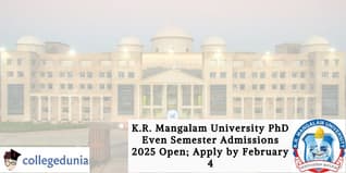 K.R. Mangalam University PhD Even Semester Admissions 2025 Open; Apply by February 4